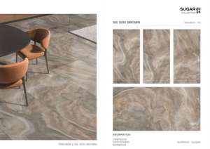 Carreaux de sol et de mur en porcelaine de luxe 60x120cm, grandes dalles pour villa, hôtel, bureau et bâtiment commercial - Product Image 5