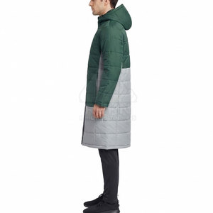 New Arrival <b>Men's</b> <b>Waterproof</b> Lightweight Bench <b>Coat</b> Hooded Winter Full Zipper Warm <b>Long</b> Outdoor Sports Casual Wear Wholesale - Product Image 3