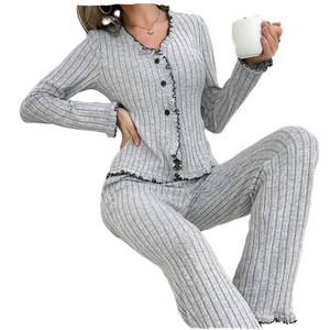 Conjunto de Pijamas de Invierno para Mujer al por Mayor, Ropa de Dormir para Mujer, Tallas Grandes - Product Image 5