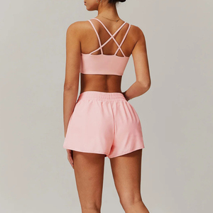 Conjunto Deportivo de Dos Piezas para Mujer, Top Ajustado y Leggings Largos, Ropa Deportiva Elástica para Entrenamiento, Fitness y Ejercicio, Venta al Por Mayor - Product Image 4