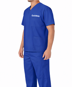 Ensemble de blouses d'infirmière unisexe – Uniformes médicaux personnalisés avec haut et pantalon – Vêtements de travail hospitaliers pour hommes et femmes - Product Image 2
