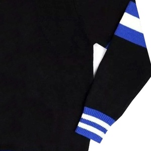 Pull à capuche à carreaux de qualité universitaire sweat-shirt à col thermique d'hiver 100% coton polaire tissu brodé Technique lavée - Product Image 4