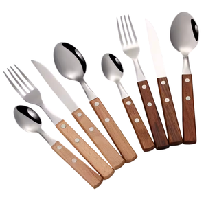 Juego de cubiertos clásicos de acero inoxidable, cuchillo, tenedor y cuchara, para uso doméstico, en la cocina y en restaurantes, al mejor precio. - Product Image 6