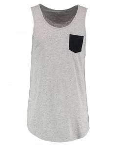 Débardeur tricoté professionnel personnalisé pour homme, idéal pour la musculation, la gym, le fitness et les entraînements, avec impression chinoise par transfert thermique. - Product Image 4