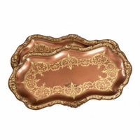 Vase de table rond moderne en cuivre massif avec bordure en laiton, écologique, pour décoration de mariage et de maison, cadeau