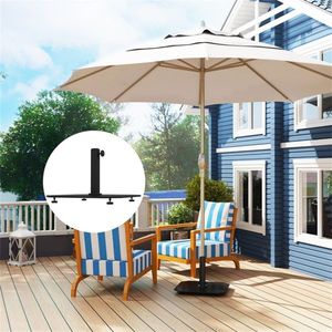Base per Ombrellone Quadrato da Giardino in Acciaio Inossidabile per Patio, Ristorante, Hotel, Spiaggia, Piscina, Raggio 3m, Struttura in Acciaio - Product Image 1