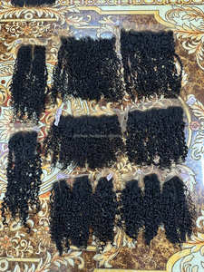 Paquetes de cabello rizado Pixie virgen crudo cabello rizado vietnamita, extensión de cabello humano rizado Pixie Birmano para mujeres negras - Product Image 4