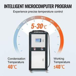 Enfriador de Agua Industrial de 6 HP Refrigerado por Aire con Capacidad de Enfriamiento de 15,100 Kcal/h, Condensador de 16 Galones para Equipos de Refrigeración - Product Image 5