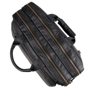 Hot Selling Genuine <b>Leather</b> Durable Luxury Leisure Tactical Sports Laptop <b>Backpack</b> with Large Custom Logo <b>for</b> <b>Men</b> - Product Image 2