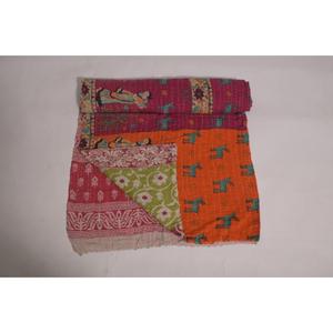 Colcha Kantha Gudri de Algodón Estilo Boho Vintage, Hecha a Mano, Reversible, Estampada, para Sofá y Cama - Product Image 5