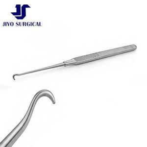 Retractor de Piel Gillies, Gancho de 7 Pulgadas, Punta Afilada de 4 mm de Diámetro, Acero Inoxidable Quirúrgico Clase I GS-8765, Certificado CE ISO - Product Image 4