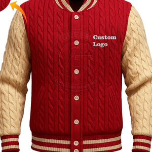 Cardigan en tricot personnalisé Delta Sorority DST, rouge beige, manches boutonnées, pour hommes et femmes, broderie grecque, style universitaire - Product Image 6
