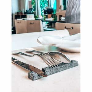 Elegante Soporte de Piedra Natural para Cubiertos de Mármol de Lujo, para Cuchillos, Cucharas, Tenedores y Palillos, Ideal para Decoración de Hoteles, Restaurantes y Bodas - Product Image 6