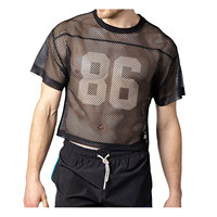 Jersey Sepak Bola Unisex Berbahan Mesh Lengan Pendek Kerah Bulat Cetak Transfer Panas Nama Pemain Kustom di Depan Cepat Kering Bernapas Pakaian Olahraga