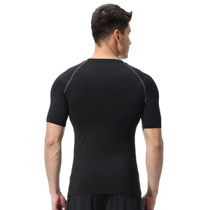 Camiseta de compresión de alto rendimiento para hombre, para entrenamiento físico, correr, gimnasio, ropa deportiva atlética, ajuste elástico - Product Image 2