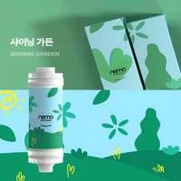 Filtre de douche NEMO à l'arôme de fraise, en plastique, coréen, 2 étapes, adoucisseur d'eau et de vitamines, élimination du chlore, certifié RoHS, usage domestique