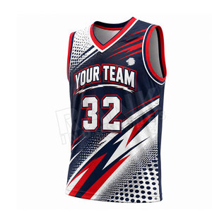 Maillots de basket-ball personnalisés imprimés, maillots de basket-ball pour l'entraînement et les matchs, tissu polyester respirant, maillots de basket-ball sportifs - Product Image 3