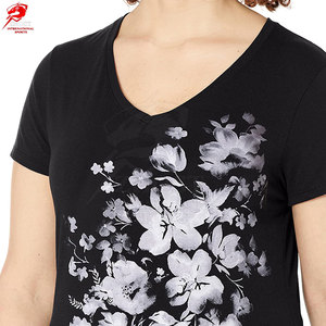 T-shirts graphiques imprimés pour femmes, en coton léger, confortables, décontractés, tendance, style streetwear, vêtements d'été - Product Image 4