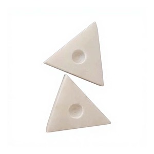Small White Marble <b>Candle</b> Stand Unique Triangle Shape Modern Design for Home Decoration Handicrafts T Light <b>Candle</b> <b>Holder</b> - Product Image 1