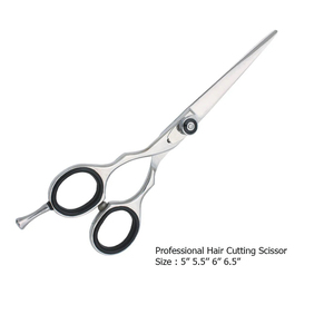 Ciseaux de barbier droits à lame tranchante en acier inoxydable de haute qualité pour la coupe de cheveux, meilleur prix, Pakistan - Product Image 2