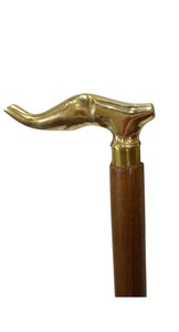 Wholesale Traditional Wooden Walking Stick Brass Handle - Product Image 2