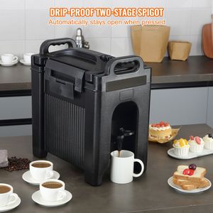 Dispenser per Bevande Isolato da 2,5 Galloni, Dispenser Termico per Bevande in LDPE di Grado Alimentare, Servitore di Bevande Calde e Fredde, Capacità 16L - Product Image 5