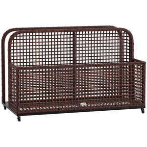 Cesto portaoggetti in vimini marrone per piscina - Product Image 5