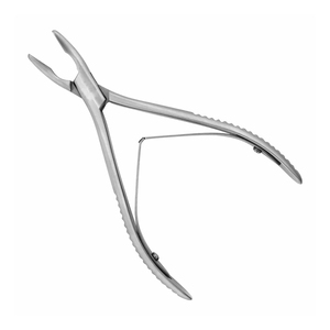 Rongeur chirurgical orthopédique pour la coupe et la précision des tissus, 7 pouces, corps arrondi, pointe incurvée et robuste, double ressort - Product Image 3
