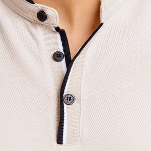 Camiseta polo de algodón de secado rápido, casual y profesional, de color sólido y excelente durabilidad. - Product Image 6