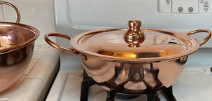 Casserole en métal faite à la main avec couvercle Ustensiles de cuisine en métal de qualité supérieure - Product Image 2