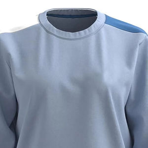 Sudaderas de Mujer con Cuello Redondo y Manga Larga, Personalizadas con Estampado en Relieve, 100% Algodón Felpa, Color Blanco Sólido, Ecológicas - Product Image 3