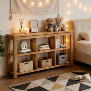 <b>Console</b> <b>Table</b> with <b>Storage</b> Space for Use As a Sofa <b>Table</b> Entrance <b>Table</b> or Foyer <b>Table</b> - Product Image 3