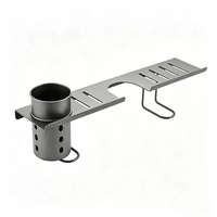 Étagère verticale pour robinet de salle de bain, support de rangement en acier au carbone pour comptoir de salle de bain, séchoir à linge derrière le robinet