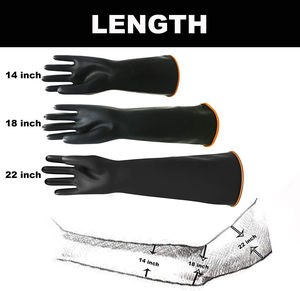 ถุงมือยางกันน้ำกันลื่นแบบยืดหยุ่นสำหรับงานหนัก หนา 0.5 ซม. ยาว 18 นิ้ว สำหรับใช้ในห้องสะอาดและงานทั่วไป - Product Image 6