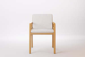 Chaise de salle à manger en teck massif de qualité supérieure, écologique, avec revêtement en tissu durable, idéale pour l'intérieur et l'extérieur. - Product Image 6