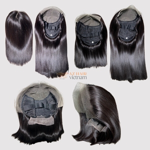 100% Luxury Vietnamese Remy Human Hair Short <b>Bob</b> Lace Front <b>Wigs</b> Glueless For Lace Transparent HD Fast Shipping - Product Image 3