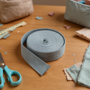 Cintura in Tessuto Ilan 2,5Cm X 3,6M Grigia per Realizzazione Borse - Product Image 2