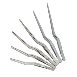 Medical Stainless Steel Precision Tip Ear Wax Cleaning Tweezer Curved Forceps Hygiene <b>Removal</b> <b>Tool</b> ISO Approved - Product Image 1