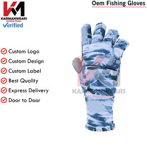 ถุงมือตกปลาแบบขายส่งพร้อมโลโก้สั่งทำ OEM จัดส่งรวดเร็ว ถุงมือตกปลาแบบไม่มีนิ้วป้องกันแสงแดดสำหรับใช้ในฤดูร้อน - Product Image 4