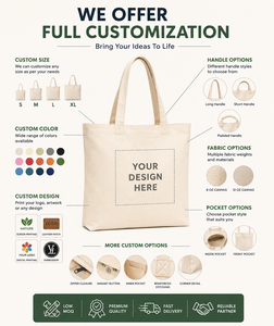 Custom Logo Cotton Tote Bag with Shoulder Handle Medium Size (30-50cm) Made in Rajasthan for Daily Use Advertising & Gifts - Product Image 3