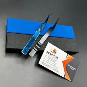 Pinzas para Extensión de Pestañas de 45 y 90 Grados, Acero Inoxidable, Agarre Fuerte, Punta Puntiaguda, Probadas a Mano, Pinzas de Belleza - Product Image 4