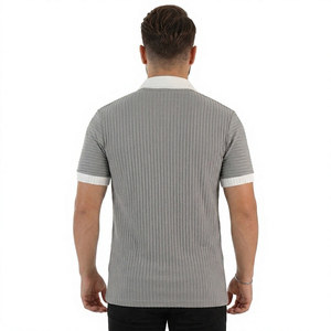 T-shirt en coton tricoté 100 % pour homme, coupe classique, léger, respirant, séchage rapide, vêtements de mode, fabricant en gros - Product Image 3