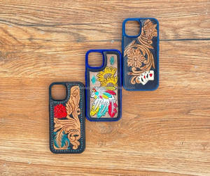 ใหม่แบรนด์ตะวันตกเล่นไพ่ที่กําหนดเองมือเครื่องมือหนังเคสโทรศัพท์สําหรับ iPhone รุ่น 13 14 และ 15 โทรศัพท์กรณี - Product Image 2