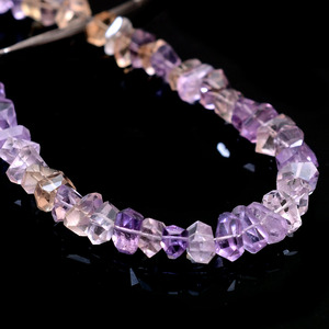 Cuentas facetadas de amatista AAA+ de 5x6mm-7x10mm, pepitas de citrino natural sin cortar, piedras semipreciosas sueltas para la fabricación de joyería. - Product Image 1