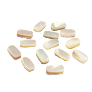 Pierre précieuse naturelle en nacre, cabochon, forme coussin, 5x10mm, pierre en vrac pour la fabrication de bijoux, vente en gros, en provenance d'Inde - Product Image 3