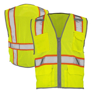 <b>Worker</b> Safety Clothing Road Vest High Visibility Reflective Tape Breathable Working Construction Vest <b>Jackets</b> for <b>Worker</b> - Product Image 2