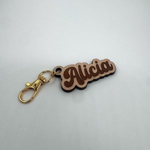 Eco Friendly Wooden Keychain Handmade Wood <b>Keyring</b> Bulk Manufacturer - Product Image 2