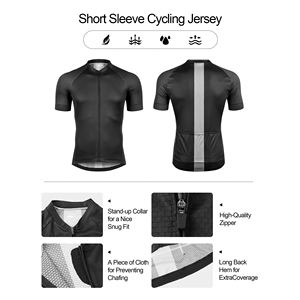 Breathable Mesh Mens <b>Cycling</b> Jersey Short Sleeve Biking Shirt Quick Dry Eco-Friendly Bicycle Clothing Summer Sportswear - Product Image 3