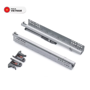 Correderas Inferiores Ajustables de Cierre Suave, Correderas de Cajón de Metal de Extensión Completa de Alta Resistencia - Product Image 1