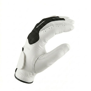 Guante de Golf de Cuero Genuino Transpirable de Primera Calidad, Guante Deportivo Unisex, Blanco y Gris, Cuero Cabretta Suave, Antideslizante - Product Image 6